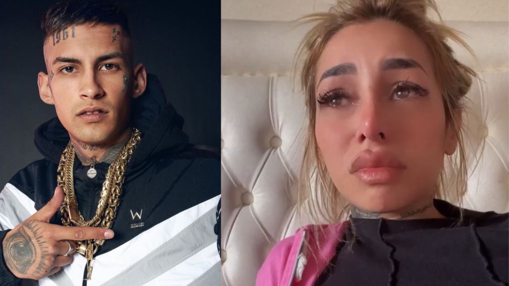 La expareja de L-Gante se mostró muy angustiada en las redes sociales.
