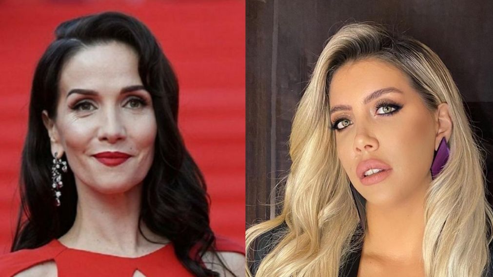 En "¿Quién es la máscara?", la conductora Natalia Oreiro no estaría muy contenta con Wanda Nara.
