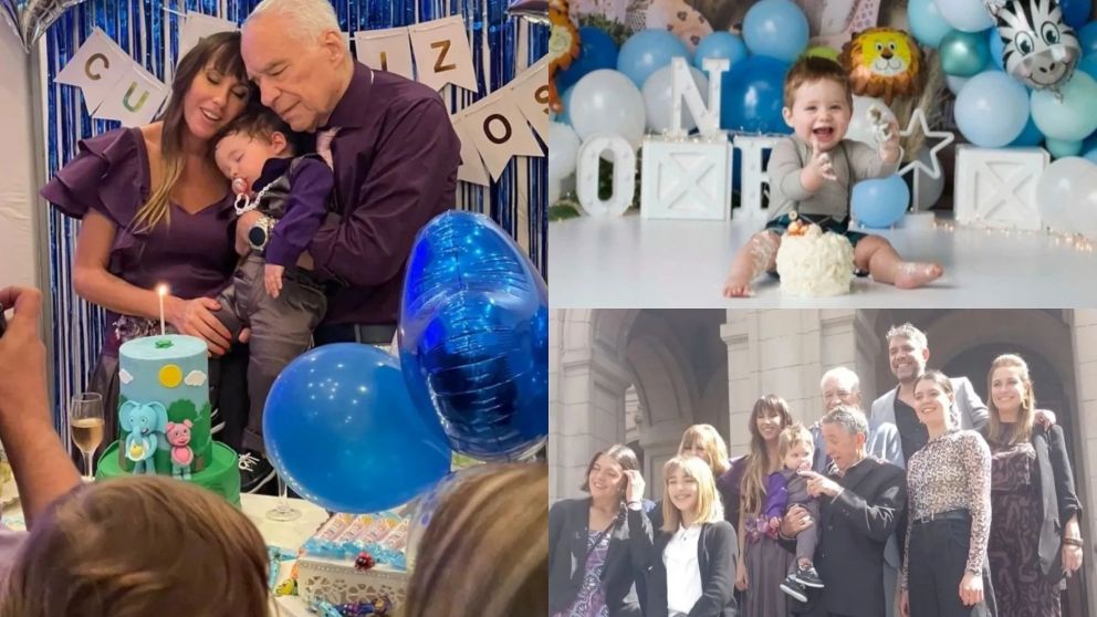 El cumpleaños de Emilio, el hijo de Alberto Cormillot y Estefanía Pasquini.