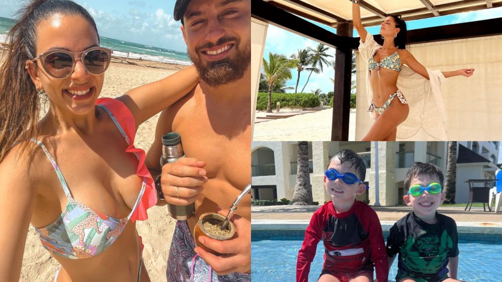 Emily Lucius y Belu Lucius, de vacaciones en Punta Cana.