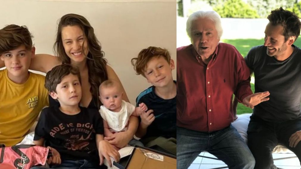 Pampita llegó a Chile con sus hijos para acompañar a Benjamín Vicuña tras la muerte de su padre.