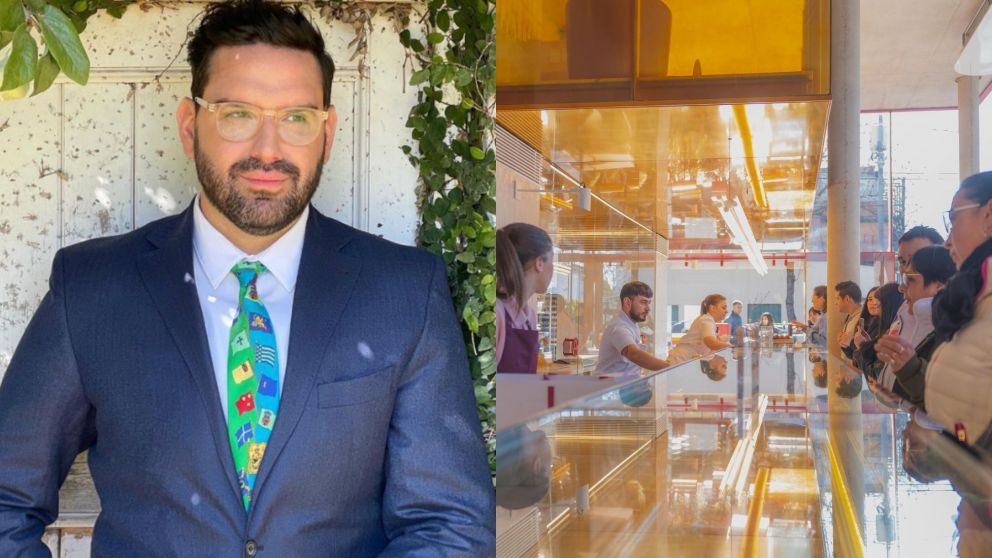 Damián Betular abrió su pastelería.