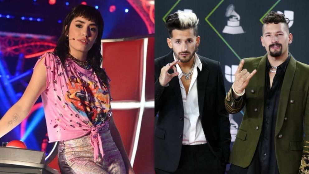 Lali Espósito cruzó a Mau y Ricky en "La Voz Argentina".