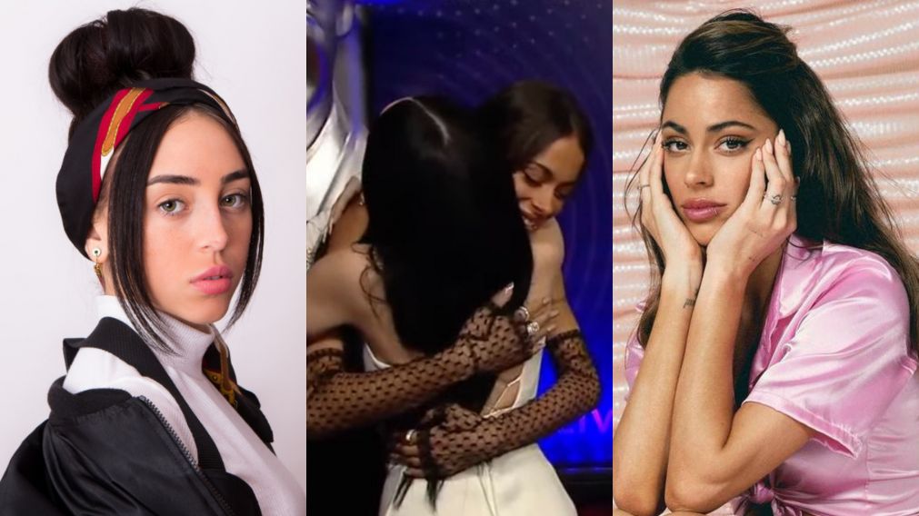 El emotivo encuentro entre Tini Stoessel y Nicki Nicole en los Premios Gardel.