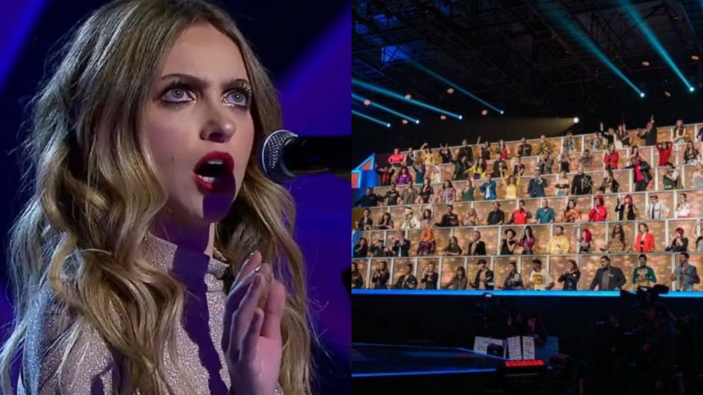 Sorpresa por una participante en "Canta conmigo ahora".