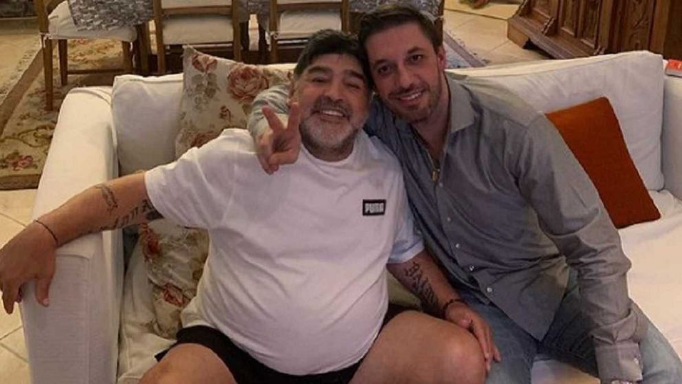 Matías Morla, junto a Diego Maradona.