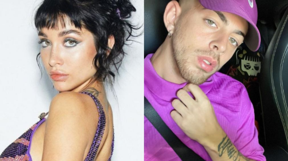 María Becerra y J. Rei sellaron su amor con un beso en las redes.