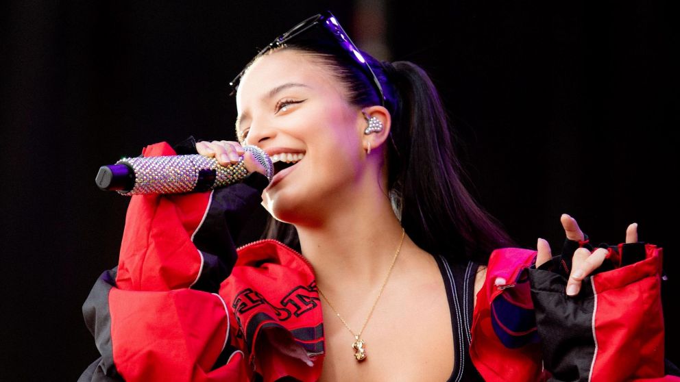 Emilia Mernes, feliz por su viaje a Espa�a.