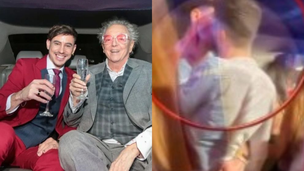 Nahuel Lodi, el esposo de Pepe Cibrián, capturado a los besos en el boliche,