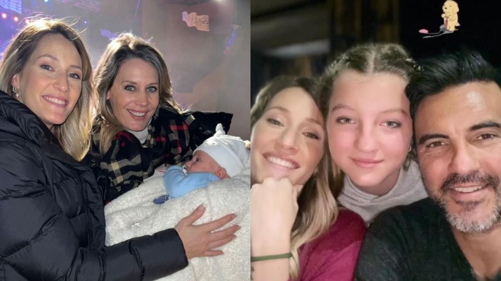 Mica Viciconte fue con Luca Cubero a apoyar a la hija de Fabián Cubero.
