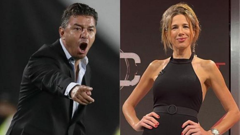 Marcelo Gallardo y Alina Moine separados.