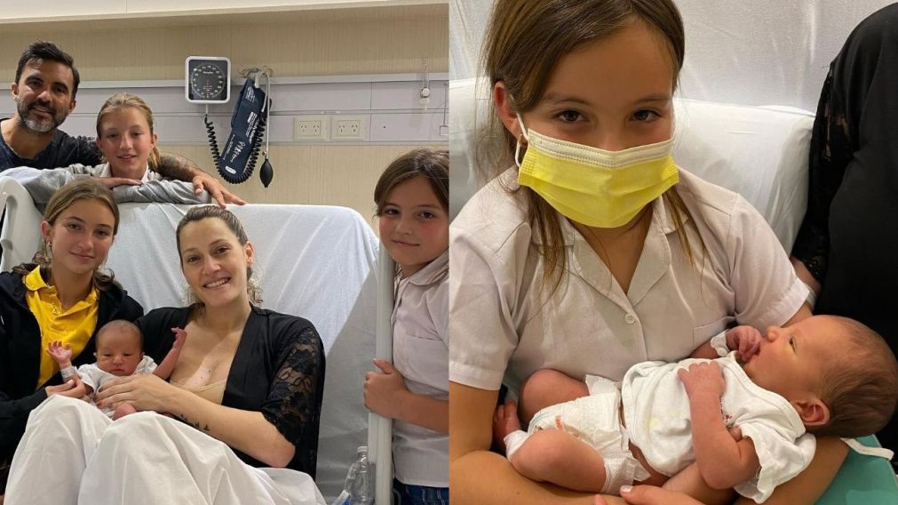 Las hijas de Fabi�n Cubero tuvieron su primer encuentro con Luca, el hijo que el futbolista tuvo con Mica Viciconte.