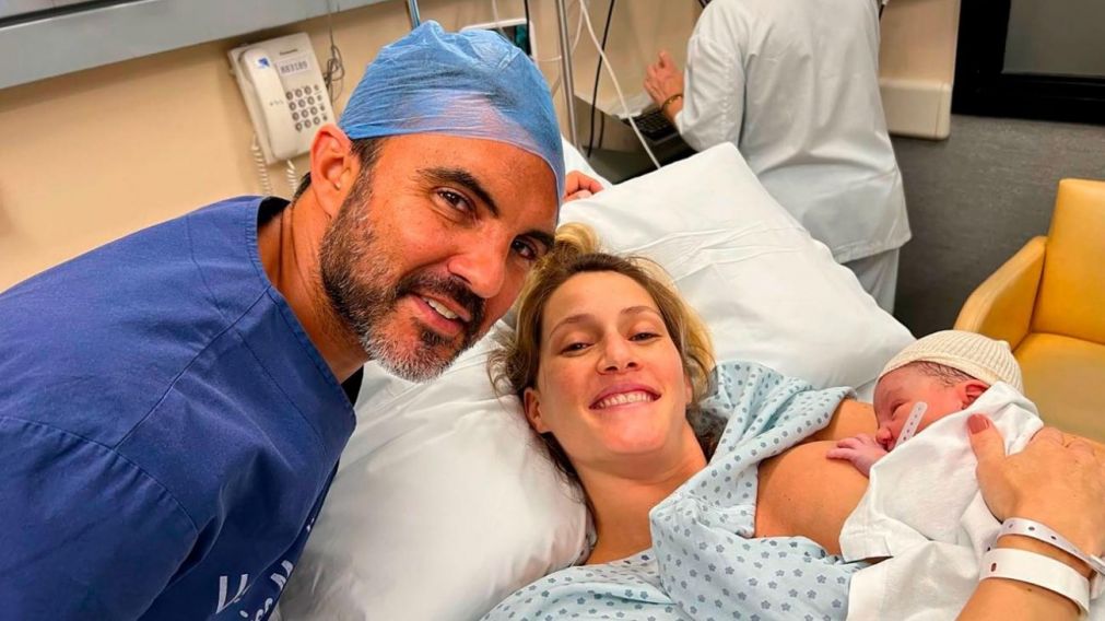 El tierno presente de Mica Viciconte y Fabi�n Cubero con su hijo Luca.