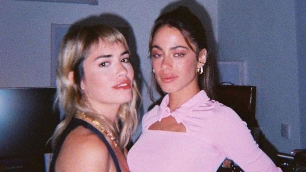 Lali Espósito presente en el concierto de Tini Stoessel.