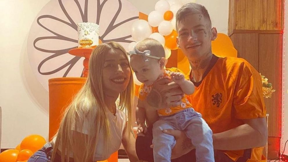 Tamara Báez y L-Gante celebraron los siete meses de vida de su hija Jamaica.