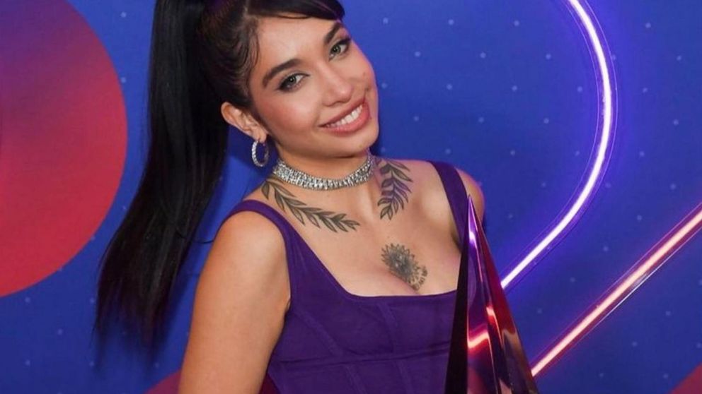 María Becerra deslumbró en Las Vegas tras ser nombrada como "Nueva artista del año".