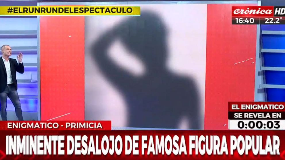 Inminente desalojo de reconocida figura de los medios.