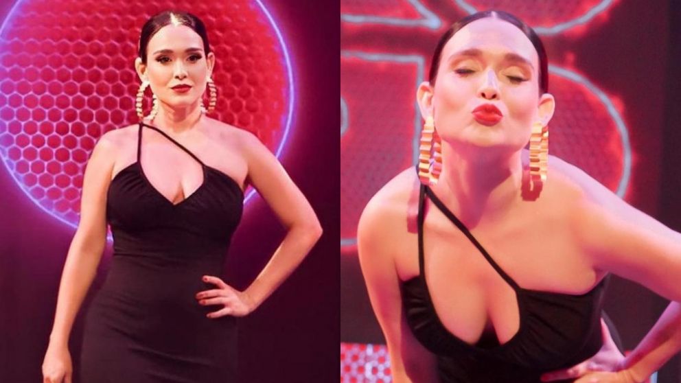 Lali González volvió a la televisión en Paraguay como jurado de un certamen.