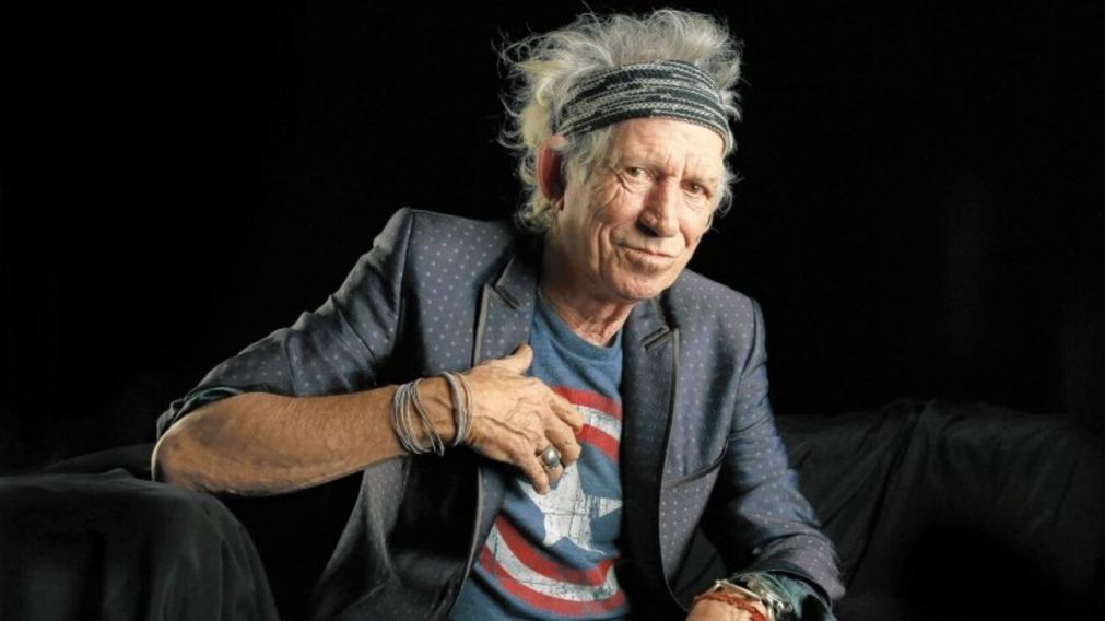 La emoci�n de Keith Richards.