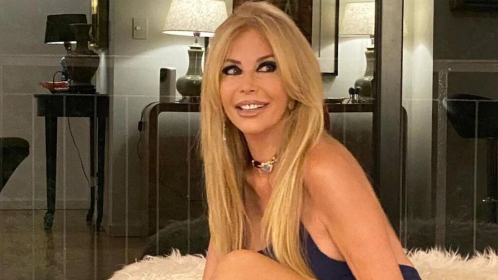 Graciela Alfano con su look para "Socios del espectáculo".