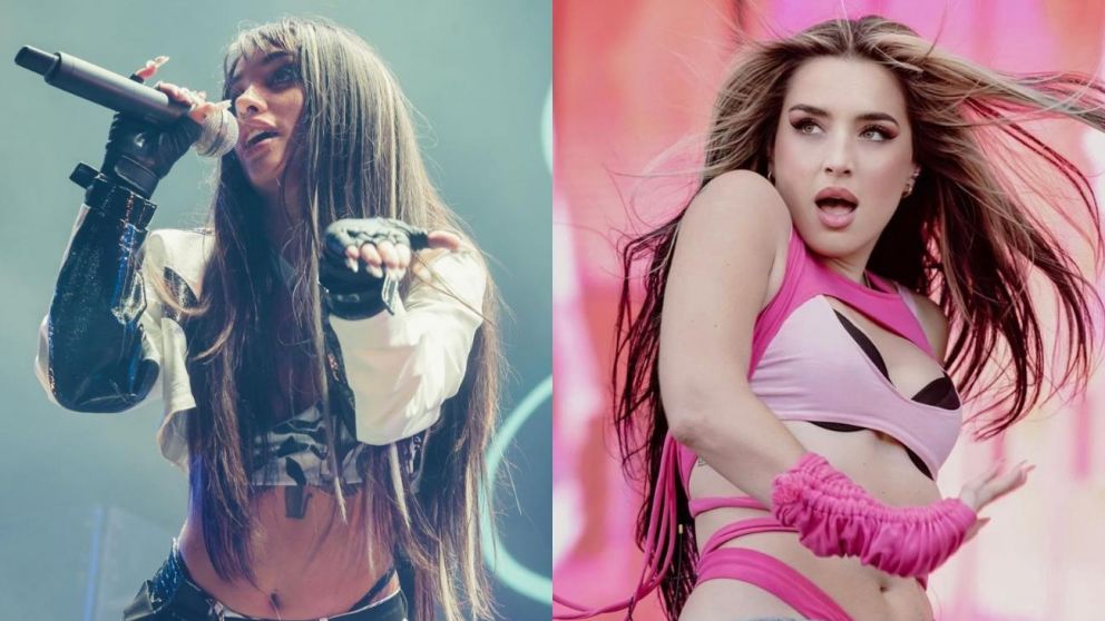 María Becerra brilló en el Lollapalooza junto a Lola Índigo.