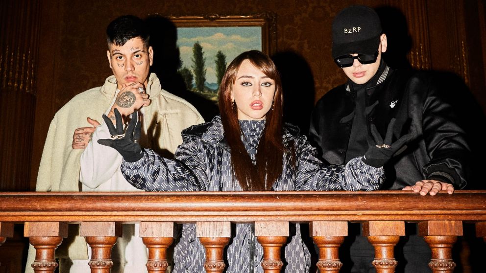 Duki, Nicki Nicole y Bizarrap, juntos en el Lollapalooza Argentina 2022.