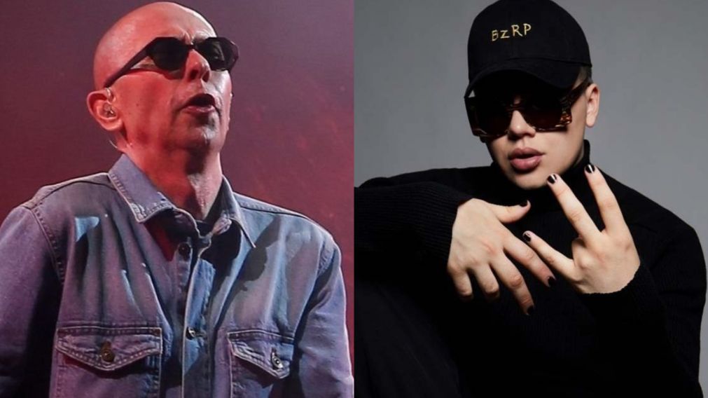 La reacción del Indio Solari al show de Bizarrap en el Lollapalooza Argentina 2022.