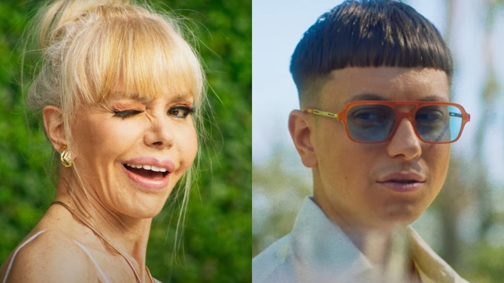 Adriana Aguirre, de fiesta con Paco Amoroso y Catriel.