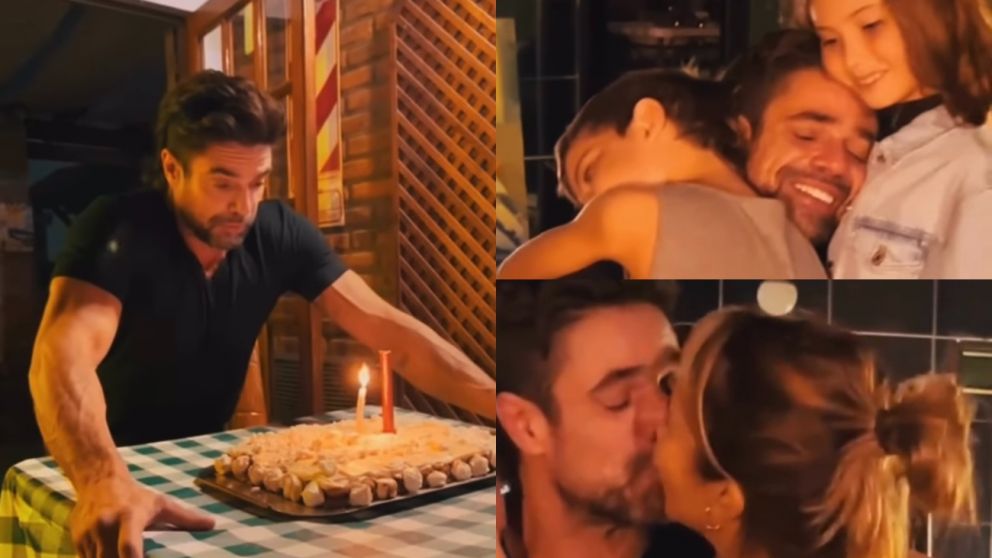 El festejo de cumpleaños sorpresa de Luciano Castro.