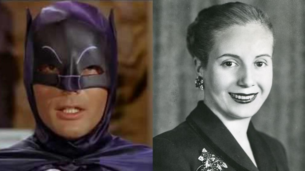 ¿Cuál es la similitud entre "Batman" y Eva Perón?