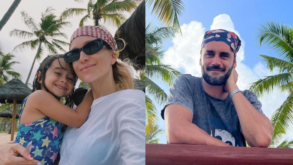 Las divertidas vacaciones de Gonzalo Heredia y Brenda Gandini en Brasil.