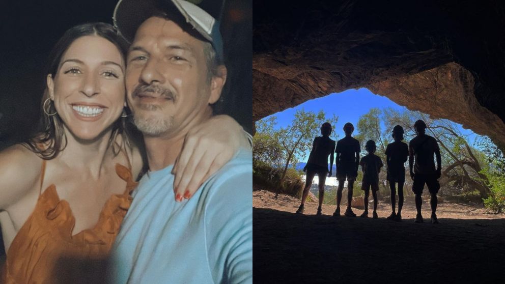 Florencia Bertotti y Federico Amador armaron las valijas y se fueron de vacaciones al Sur argentino con sus hijos.