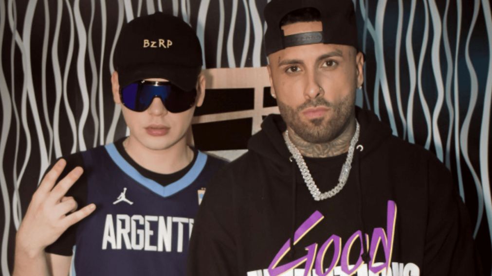 Bizarrap junto a Nicky Jam.