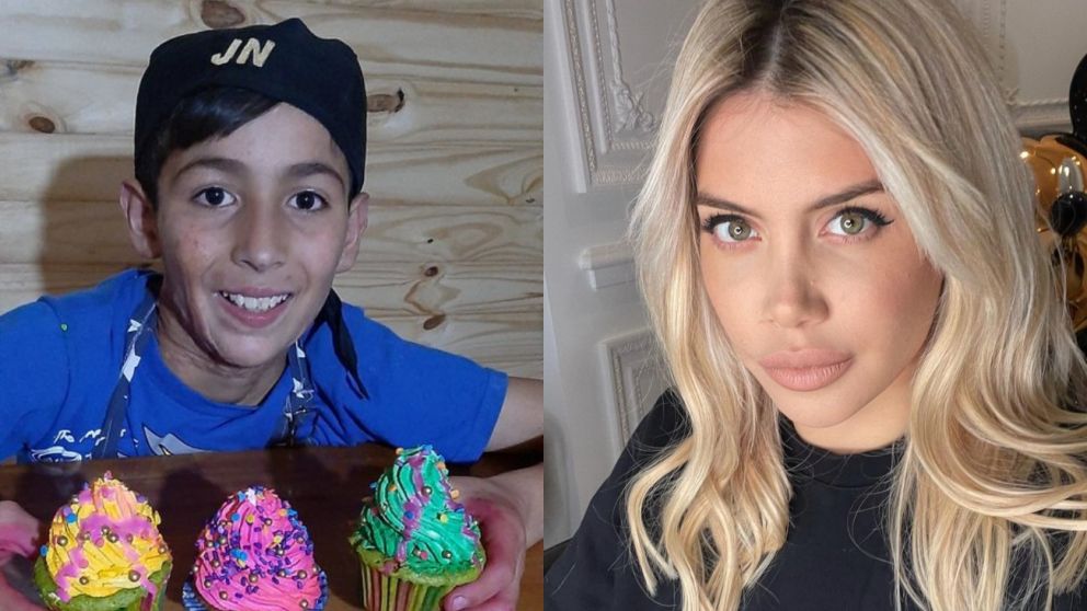 Wanda Nara le encargó una torta a Joaquín Nahuel.