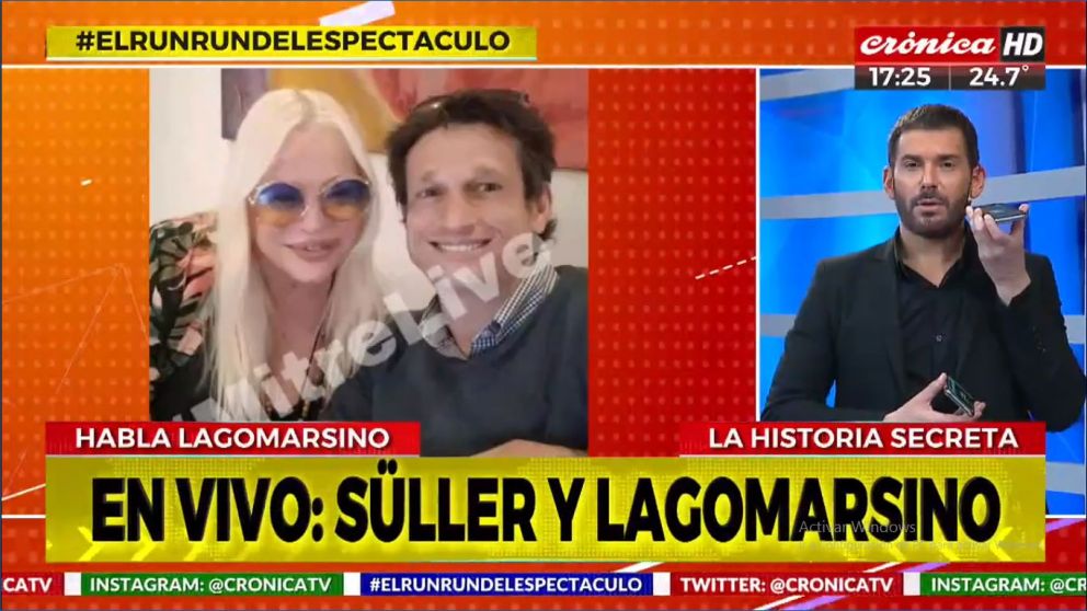 Diego Lagomarsino y Silvia Süller hablaron en "El Run Run del Espectáculo".