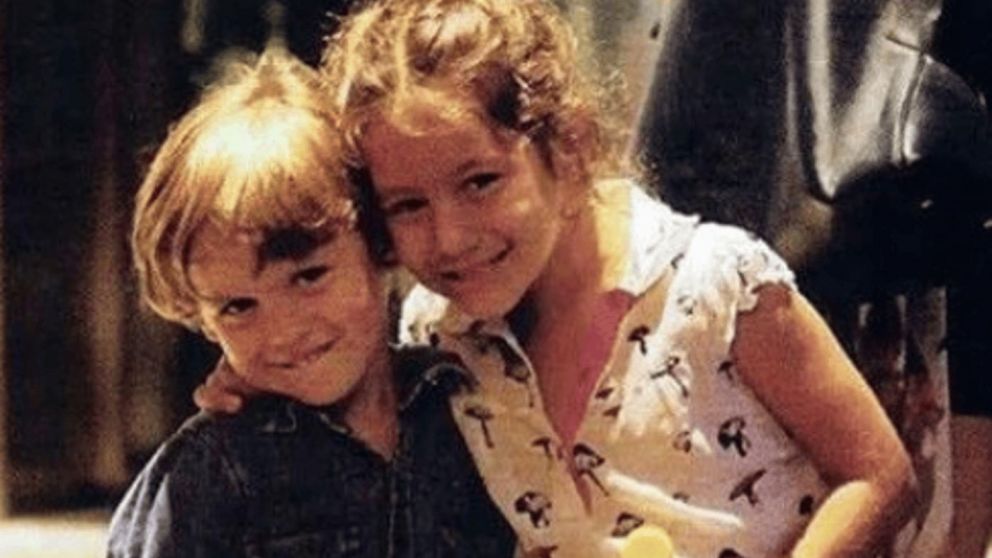 El recuerdo de Bautista Vicuña con su hermana Blanca.