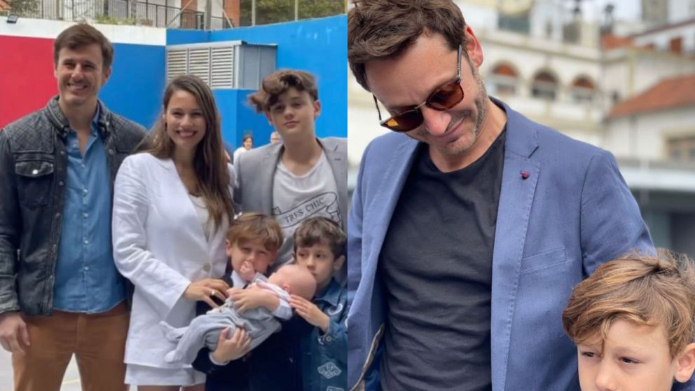 La comuni�n de Beltr�n, hijo de Pampita y Benjam�n Vicu�a. 