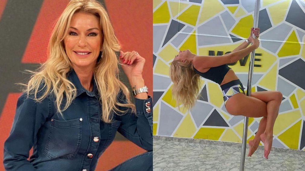 La angelita se animó a esta difícil disciplina.
