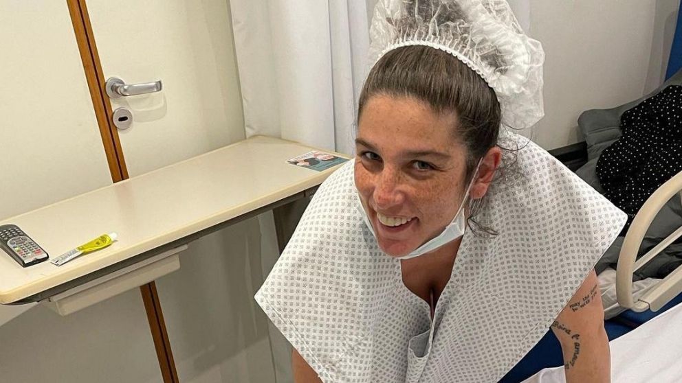 La actriz tuvo el parto en el agua.