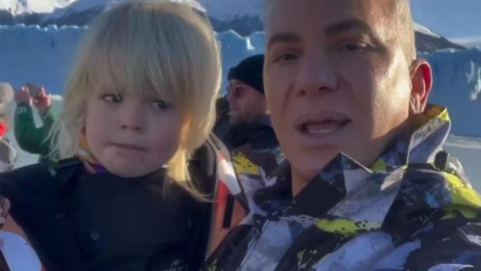 Flavio y Dionisio disfrutaron de los glaciares argentinos.