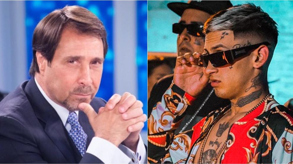 Inesperada reacción del periodista.