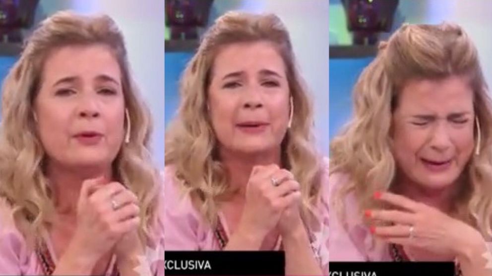 La periodista debió ser atendida por los médicos.