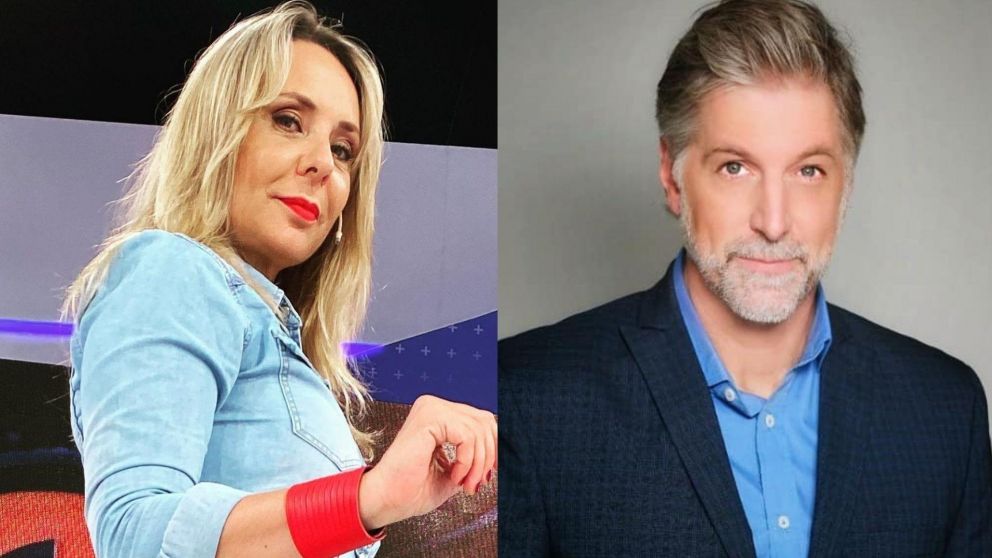 La periodista y el modelo se sacaron chispas.