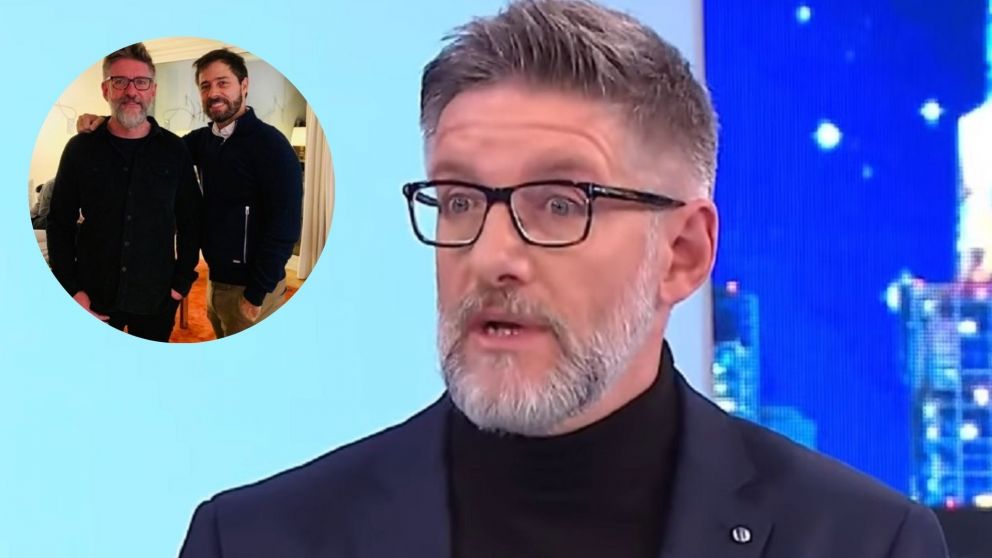 El periodista bromeó con el conductor sobre el video íntimo suyo que se filtró.