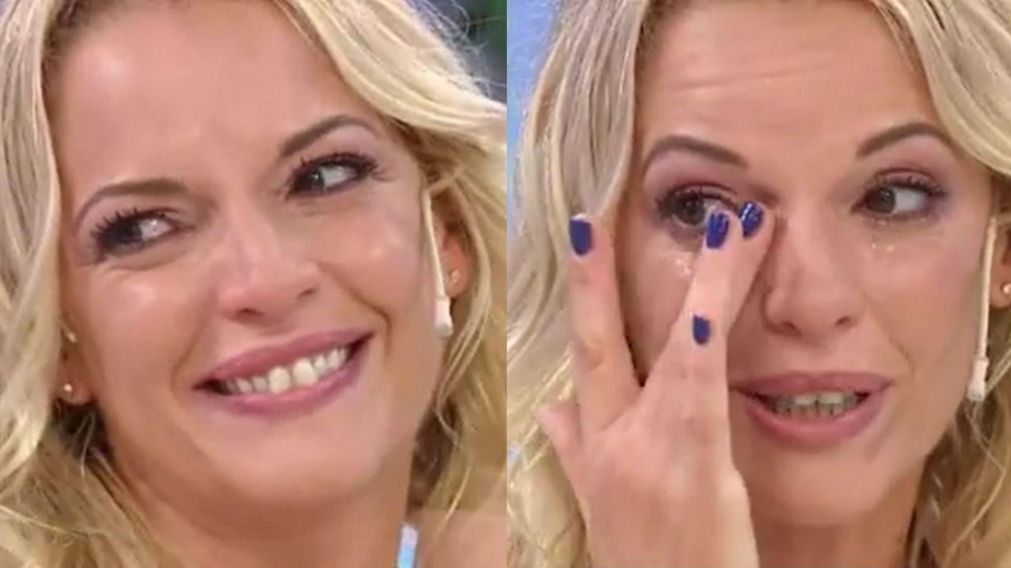 La actriz se emocion� con las palabras del joven.