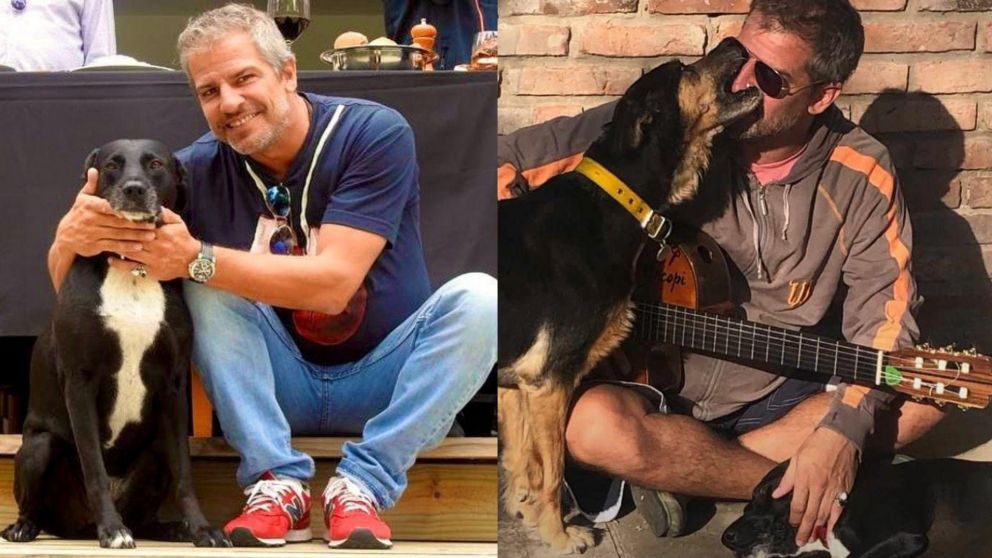 Escandalosa salida del artista con su mascota.
