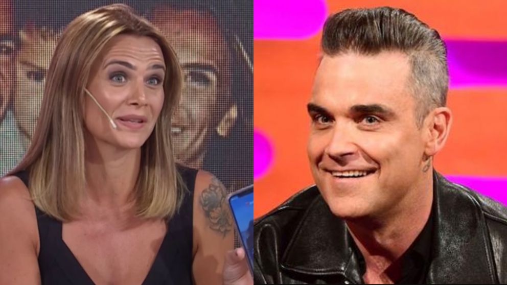 El picante reencuentro de Amalia Granata y Robbie Williams en Estados Unidos.