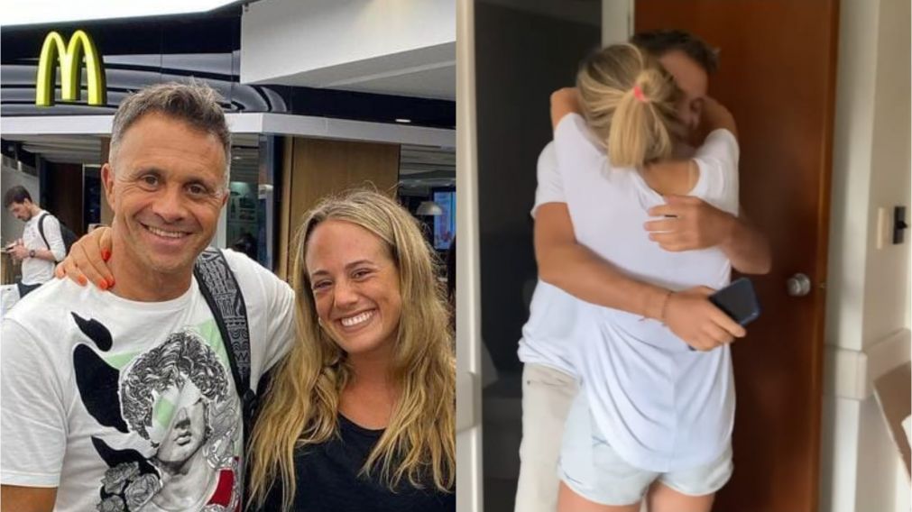 Padre e hija protagonizaron un conmovedor momento.