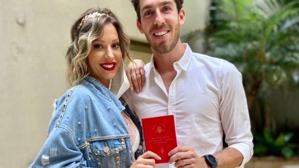Noelia Marzol selló su romance con Ramiro Arias en el registro civil.