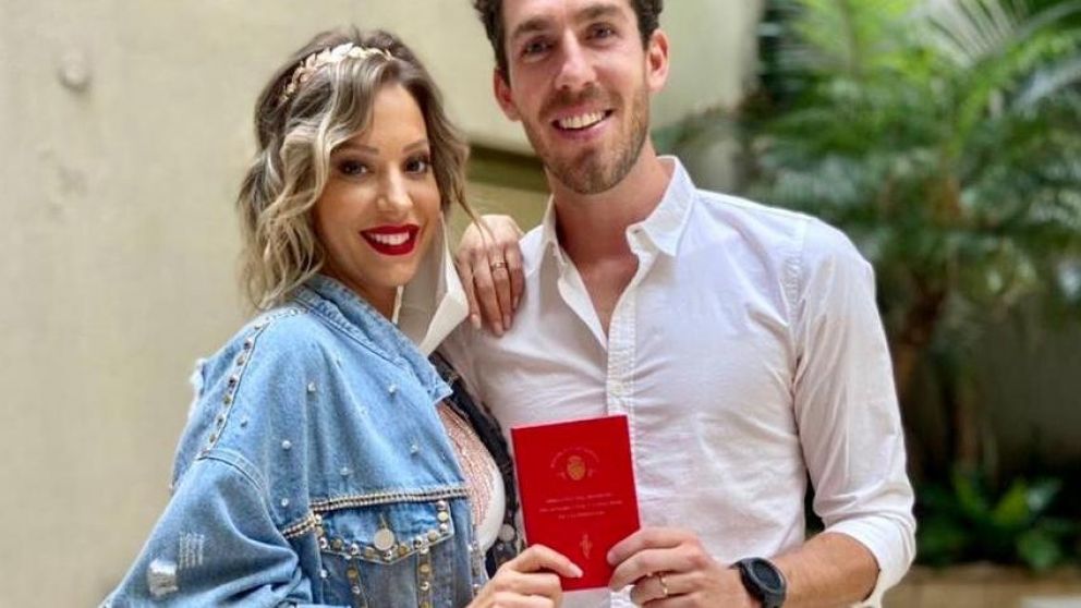 Noelia Marzol selló su romance con Ramiro Arias en el registro civil.